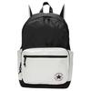 New Polyester Backpack Medium Size Unisex Black & Ecru 10026650-A01