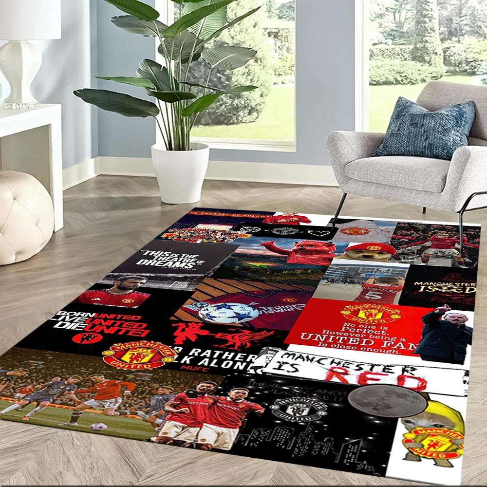 Manchester Floor Mat Perfect For Dormitory Balcony Outdoor Game Room Antislip Rug Anime Office Decor Perfect Birthdaychristmas Gift Idea