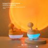 2024 New Sunset Light Humidifier USB Desktop Silent Internet Celebrity Photo Atmosphere Sunset Light Aerospace Humidifier