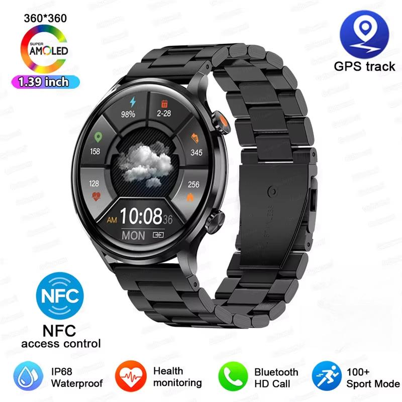 2025 Nou Ceas Smart cu GPS de Urmărire Femei Ecran AMOLED HD Ritm Cardiac Tensiune Arterială Apel BT IP68 Impermeabil Smartwatch Pentru Huawei Xiaomi