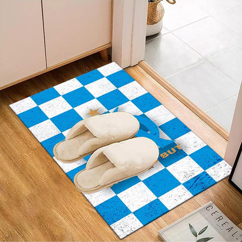 Flame Logo Design Printed Office Carpet Chair Cushion Entryway Rug, Rugs for Living Room, Bedroom Christmas gifts