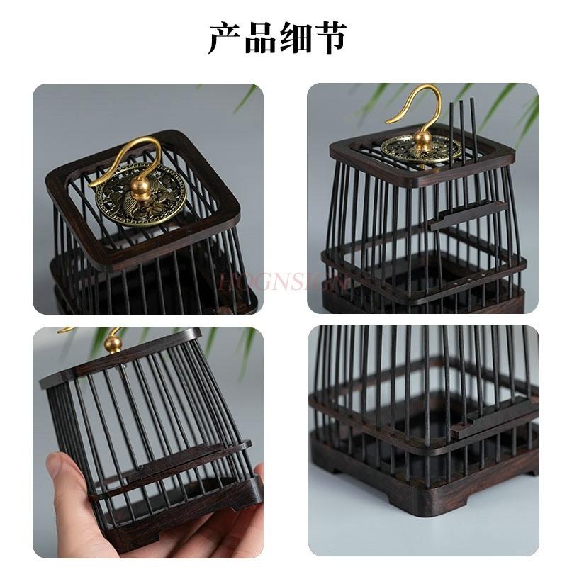 Cicada Cricket Insect Feeding Box Grasshopper Live Insect Cage Handmade Red Sandalwood Package Grasshopper