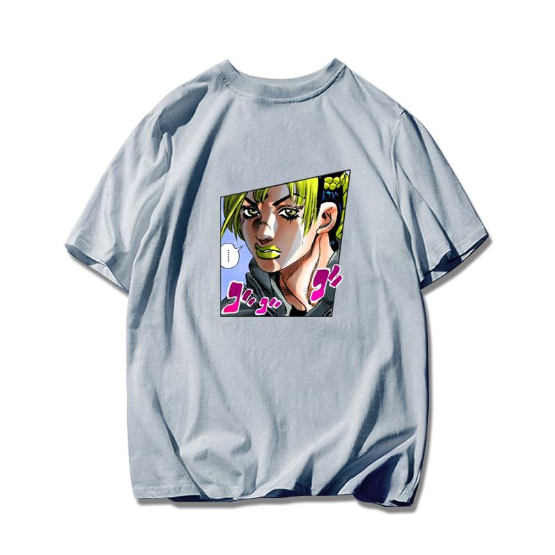 Jojo's Wonderful Adventure Empty Strip Xu Lun Stone Sea Sports Pure Cotton T-shirt Super Hot Men and Women Short-sleeved T-shirt