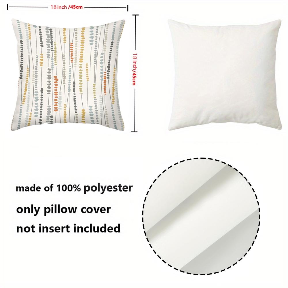 1 pieces -2D flat printing Colorful Dotted Pattern Throw Pillow Cushions Polyester pillowcase, sofa decorative cushion cov