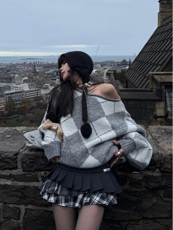 Warden Edge Women s Petite Black Plaid Pleated Patchwork Skirt Small чёрный