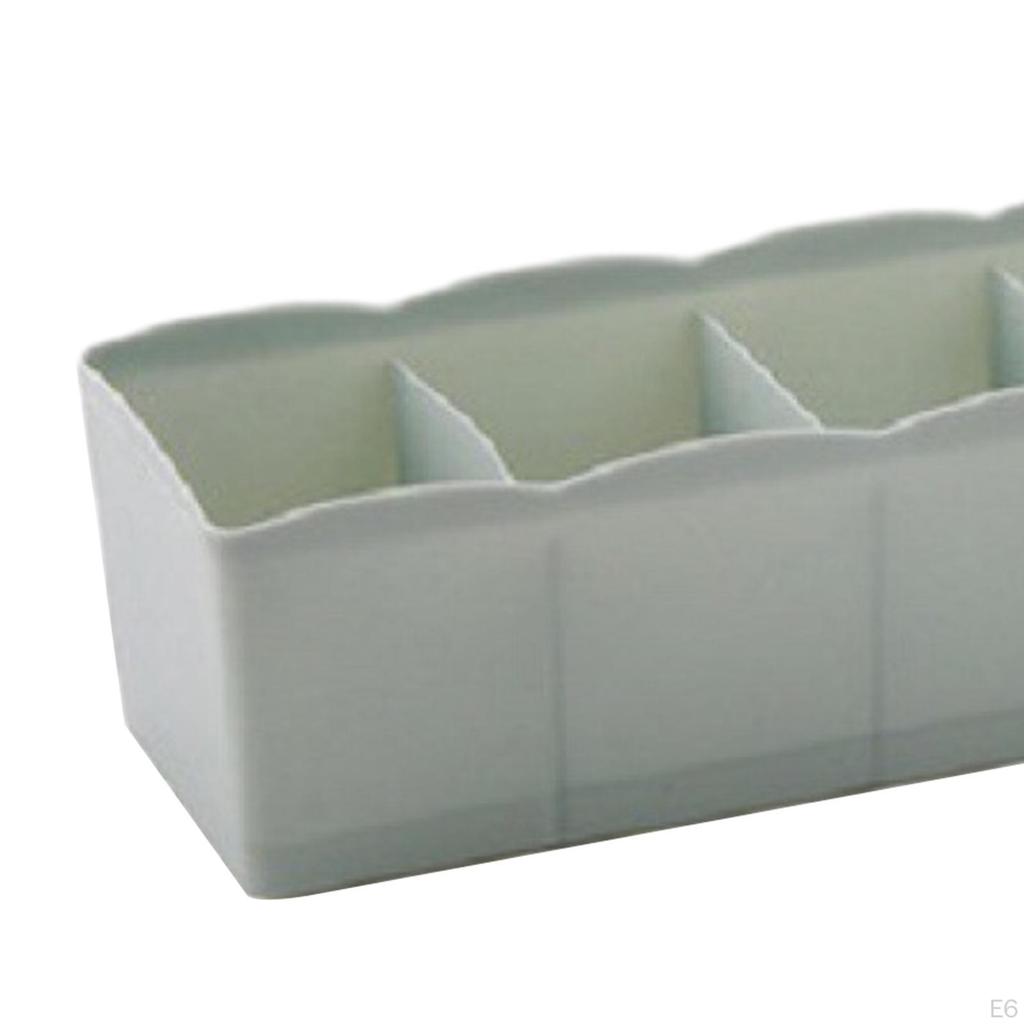 Closet Bins Organizer Drawer Bra Boxes Cosmetic Divider Storage 5 Cells Socks Tidy