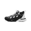 Li Ning Kids Sports Lifestyle Series Comfortable Trendy Non-Slip Wear-Resistant Mid-Top Casual Shoes Kids Casual Shoes Black White YKCU174-1