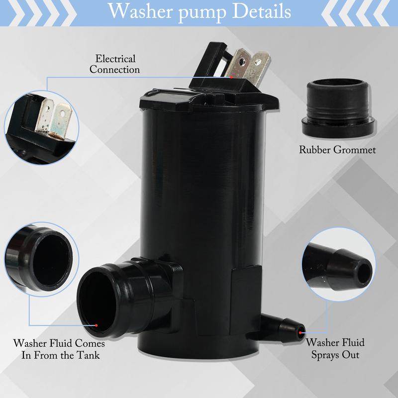 For Honda Accord Civic Odyssey Pilot Acura CL MDX RL Auto Windscreen Windshield Water Washer Fluid Pump Motor OE# 38512-SDA-A01