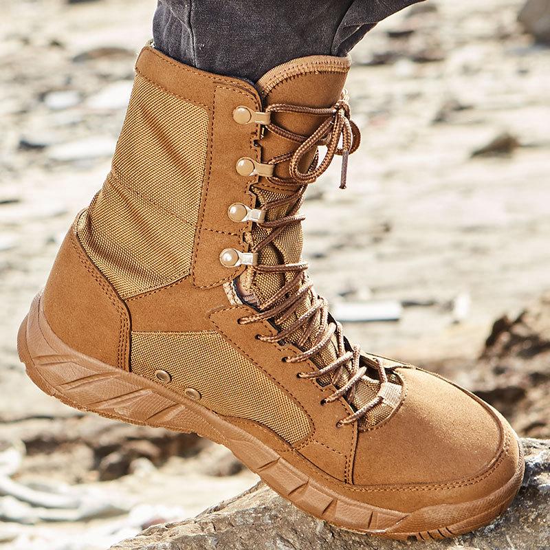 Fashion Outdoor Climbing Training Water Resistant High Shoes Hunting Hiking Tactical Boots Men Women Hunting Hiking Desert Boot