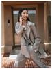 2026 Spring Women's Wool Blend Lapel-less Suit Jacket: Timeless, Elegant, Formal Wear