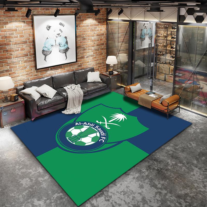 Alahli Saudi Fc Carpet Rug For Living Room Bedroom Home Sofa Decoration Kids Play Nonslip Floor Mat