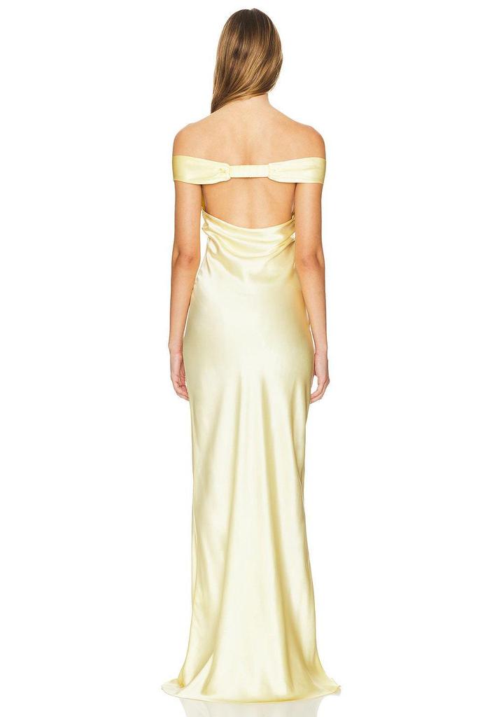 2025 European High-End Off-the-Shoulder Satin Fishtail Evening Gown