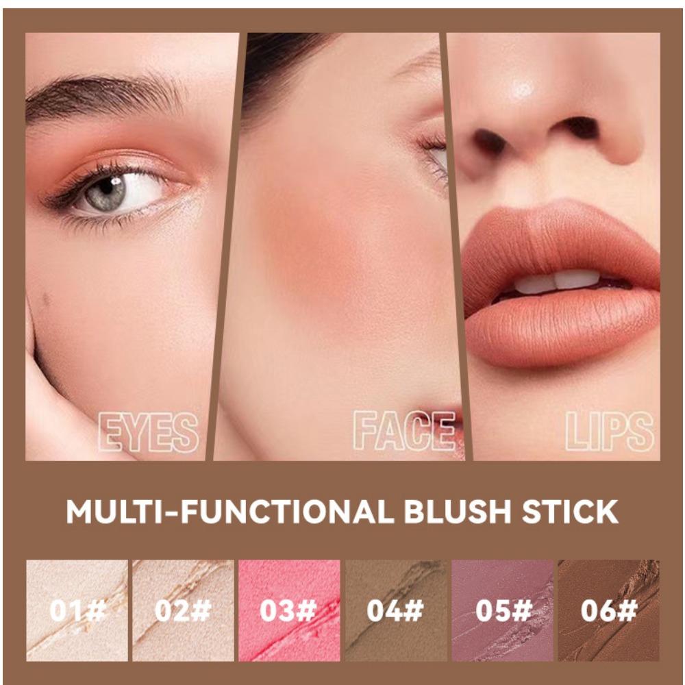MLSMILE Brightening Shadow Stick, Three-dimensional Makeup, Brightening Skin Tone, European and American High-gloss Blush, Contouring Stick