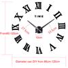 DIY Oversized Mirror Wall Clock Luxuryed Surfaces Decor Wall Clock For Restaurant Bar