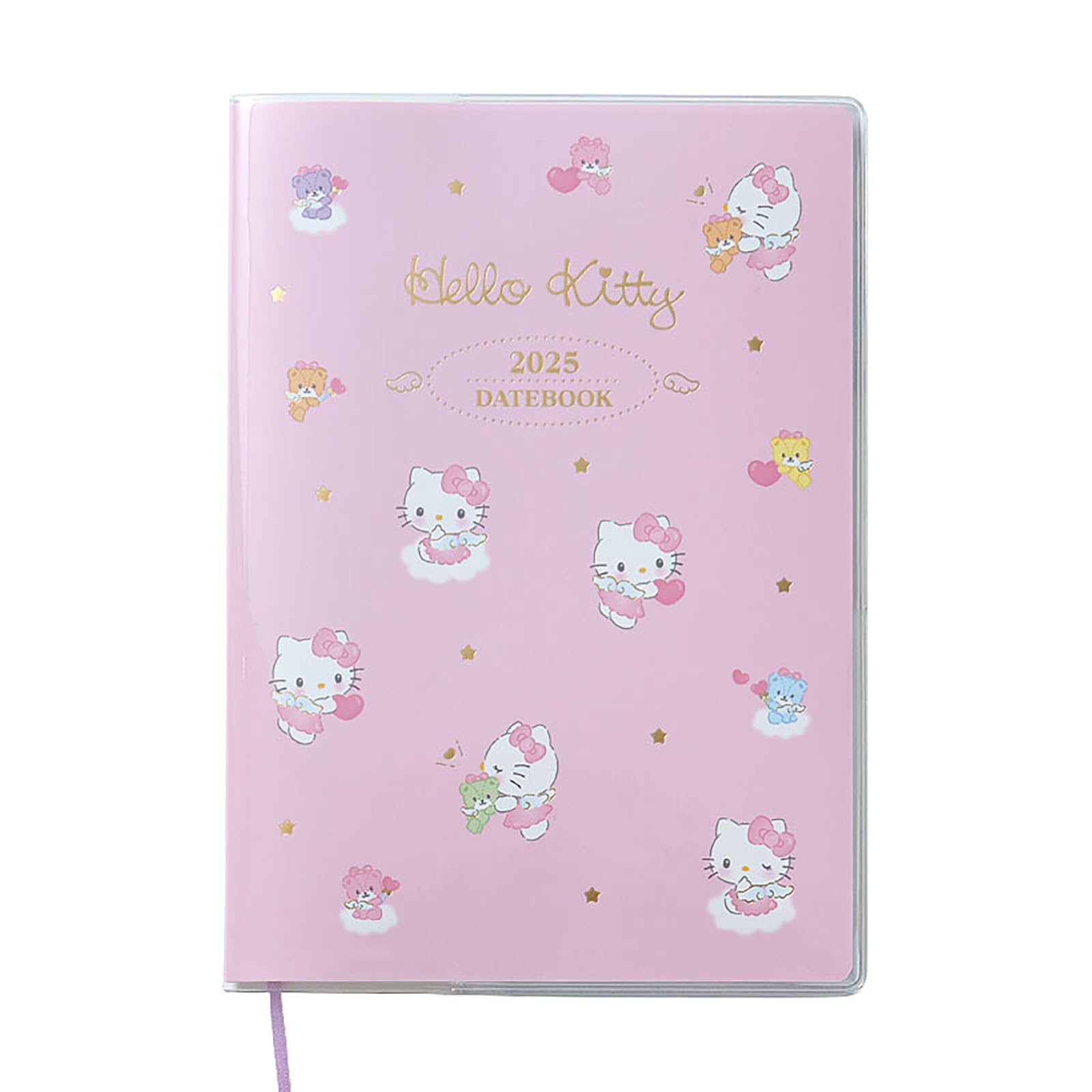 

Sanrio B6 Datebook Hello Kitty 2025 Planner October with Schedule Stickers and 454681 (Starting 2024) Bookmark,
