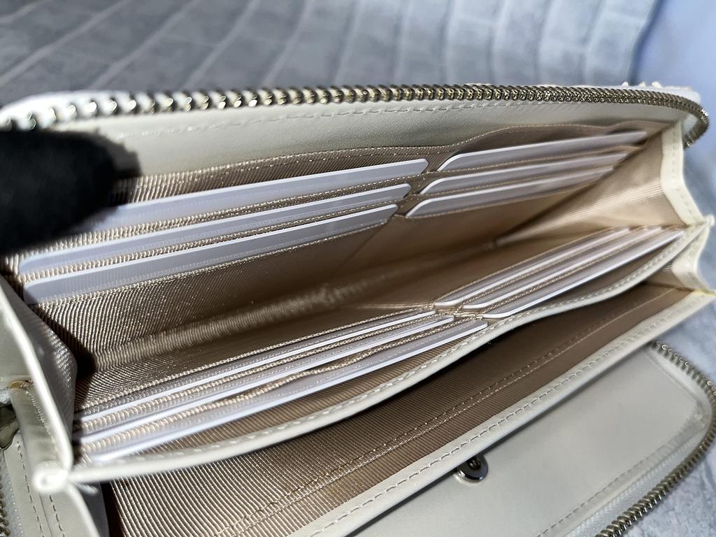 GUODI Langes Portemonnaie mit Rundum-Reißverschluss und Kartenfach, Echtes Pythonskin-Leder mit Perlmutt-Finish, Schlangenleder, für Damen und Herren, HL-10042 (Perle