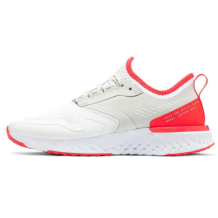 

Nike Odyssey React 2 Shield White Laser Crimson Women s BQ1672-100 37.5