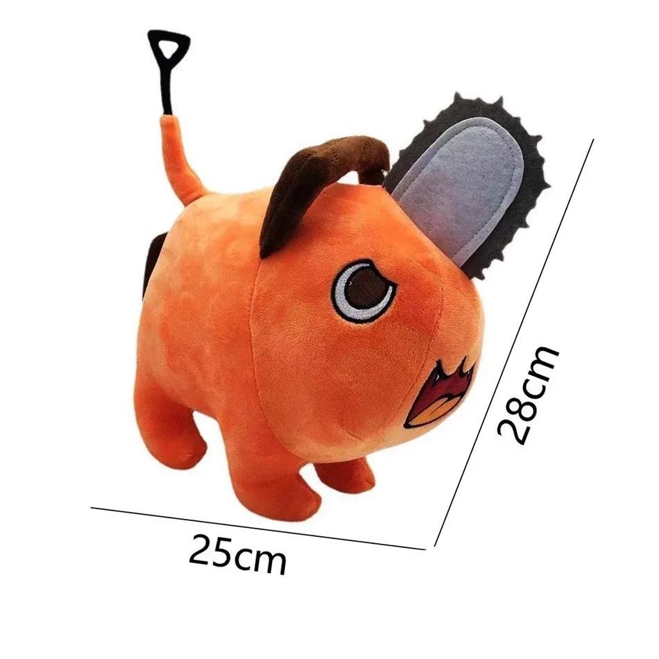 Kettensägen-Teufel Pochita Plüschtier Aus Chainsaw Man Orange Kissen Weiches Stofftier Für Kinder Geburtstag Weihnachtsgeschenk
