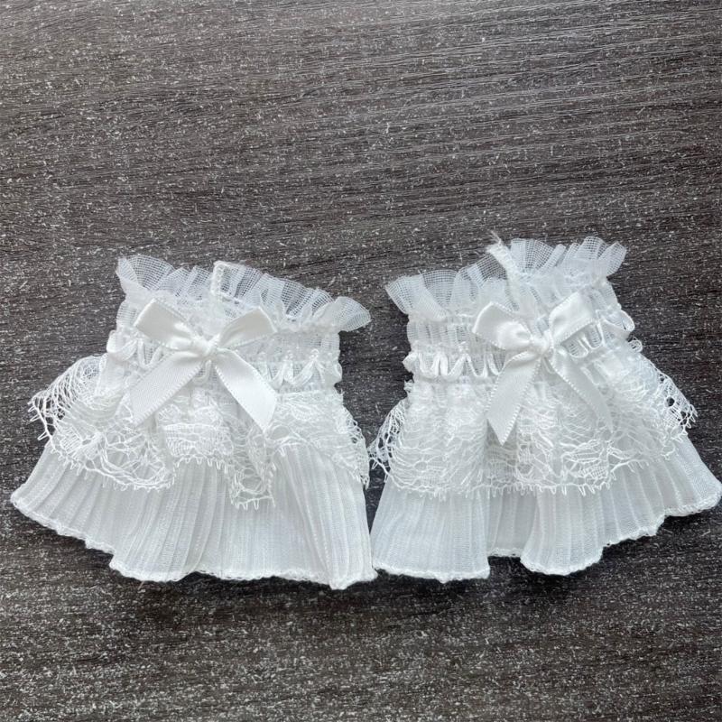 Elegant Lace Bowknot Arm Sleeves For Nails Photography Styling Fashionable Cuffs Sleeves Armwear Cosplay Accessories