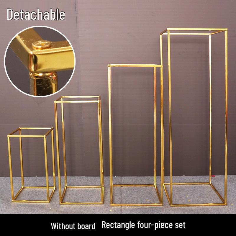 Żelazny Kwiatowy Stojak Kolumnowy do Dekoracji Uliczki Weselnej