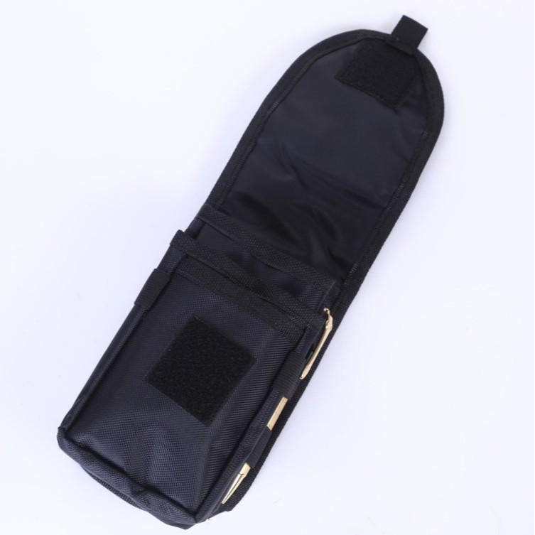 Bolsa de Cintura Masculina para Celular de 6,3" com Tampa Flip - Bolsa de Cinto Casual para Meia-Idade e Idosos