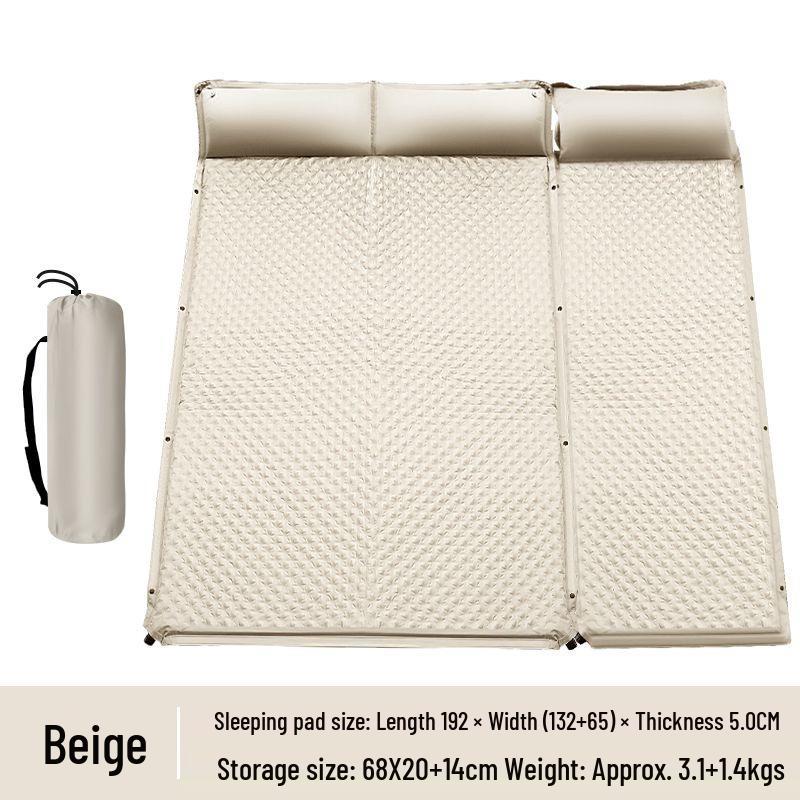 Self-Inflating Camping Sleeping Pad: Moisture-Proof, Thick, Portable, Dual-Use Mat