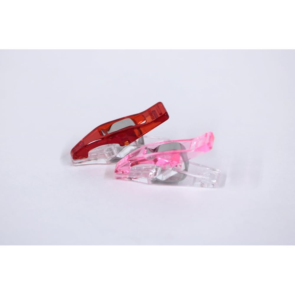 Clover Sewing Supplies Temporary Clip Mini 10-Pack 22-743 Pink