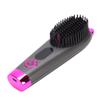 Cordless Hair Straightener Brush 3 Temperature Settings Portable Hair Straightening Comb with Cute Ear Gray