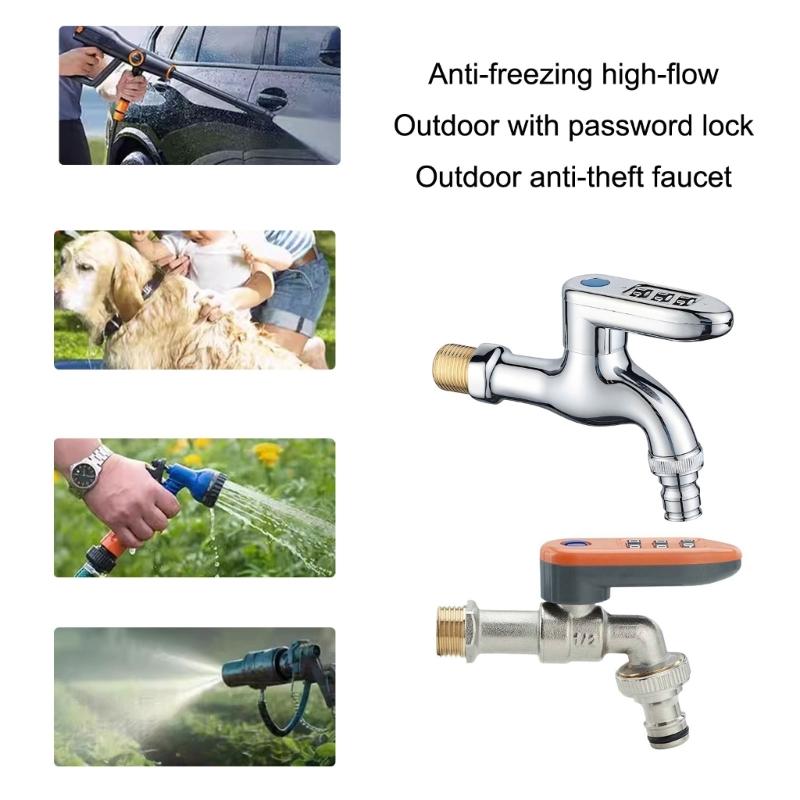Upgrades Frost Proof Exterior Spigot Large Water Output Not Theft Combination Locking Weather Resistant Outdoor Water Tap