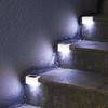 1pc LED Solar Path Stair Lights IP65 Waterproof Outdoor Garden Yard Fence Wall Lamp Staircase Night Light