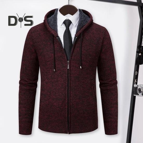 

Мужская осенне-зимняя куртка с капюшоном и карманом на молнии, сплошной цвет, ветрозащитная утолщенная теплая куртка, пальто