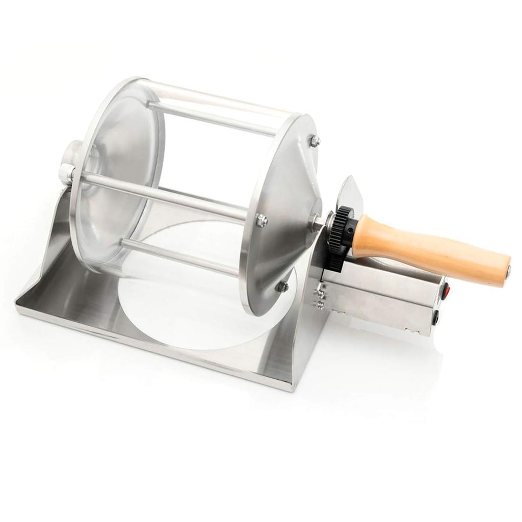 KAKACOO Kaffeeröster, Kaffeeröster, Kleiner gewerblicher Gebrauch, Heimgebrauch, Röster, Transparenter Direktfeuer-Typ, 110V