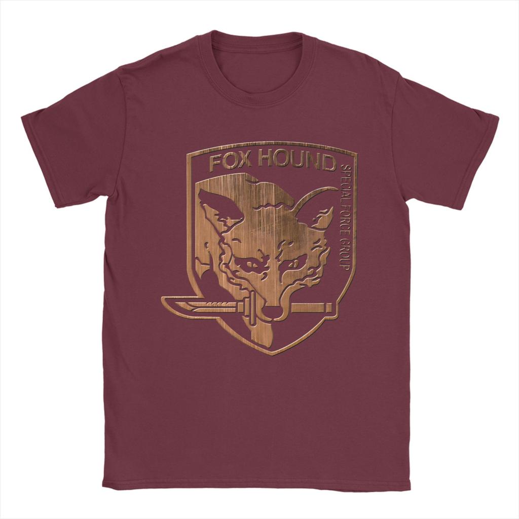 Grupo de Fuerzas Especiales Fox Hound Logo Metal Gear Solid Camiseta Camisetas Hippies Hombre Algodón Cuello Redondo 5XL Ropa Tops de Manga Corta