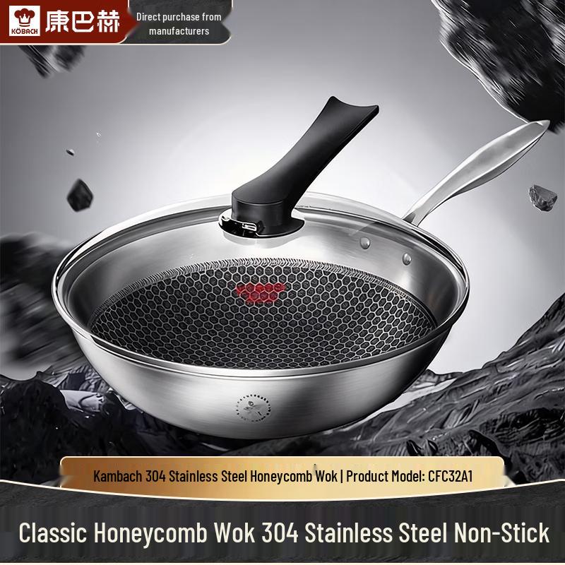 Kobach 304 Stainless Steel Wok