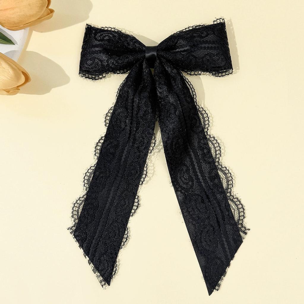 New Black Bow Tie Shirt Collar Pins Crystal Bowknot Ribbon Brooches For Women Wedding Party Necktie Accessories
