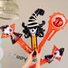 Owls Pumpkin Inflatable Stick Pumpkin Ghost Aluminum Foil Balloon Roll Skull Handheld Stick  Bar