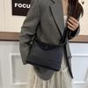 Casual simple and fashionable waterproof one-shoulder messenger bag female handwritten multi-layer nylon cloth urban cycling square bag versatile