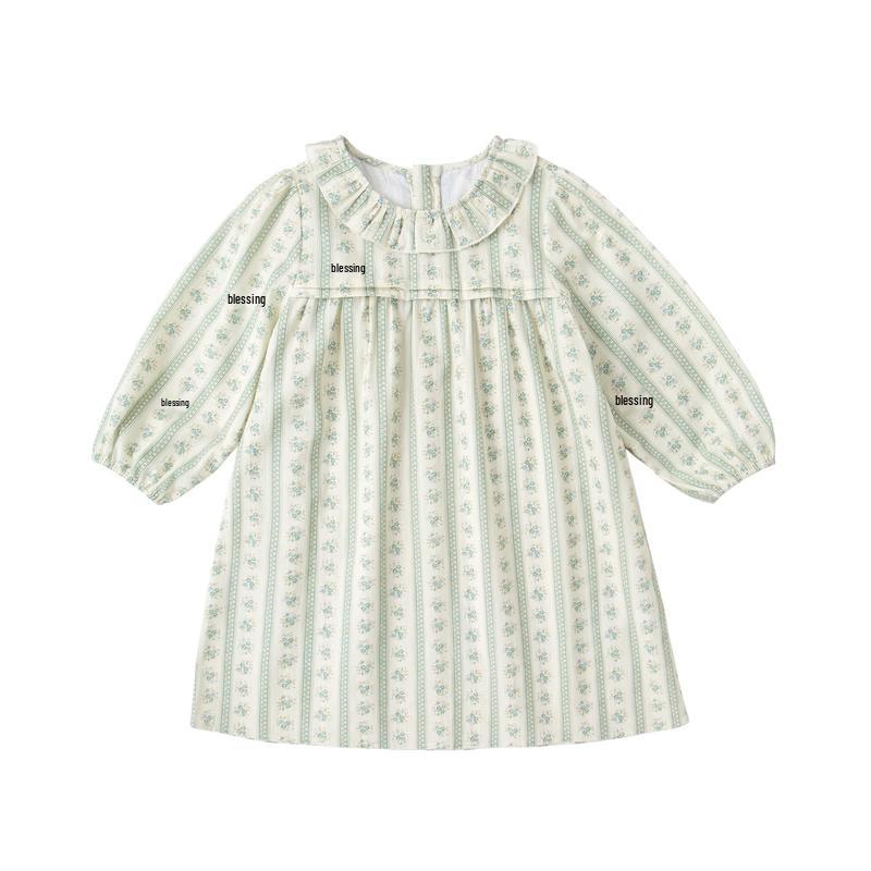 Dudu Home Girls  Floral 100% Cotton Spring Dress 90