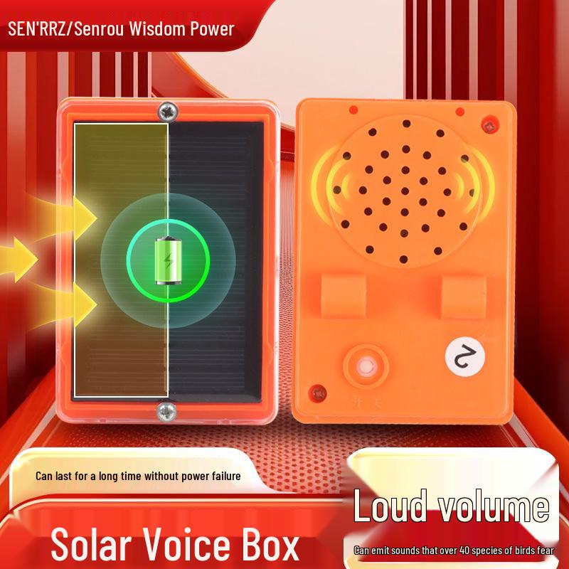 Solar Wind-Powered Bird Repellent for Orchards, Fish Ponds, and Farmland