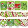 4 Roll Grinch Christmas Ribbons for Crafts DIY Holiday Christmas Decorations