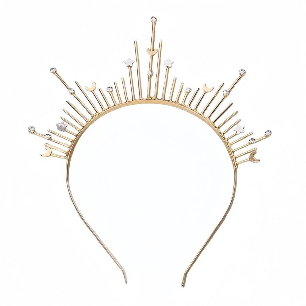 

Gothic Spiked Hair Hoop Lolita Renaissance Cosplay Headband Glory Sun Crown Birthday Party
