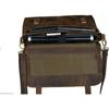18 Inch Retro Buffalo Hunter Leather Laptop Messenger Bag Office Briefcase