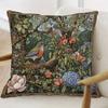 1 pièce Taie d'oreiller William Morris Breezewood Style Peinture Médiévale Impression Double Face Design Floral Rétro avec Oiseaux Douce Confortable