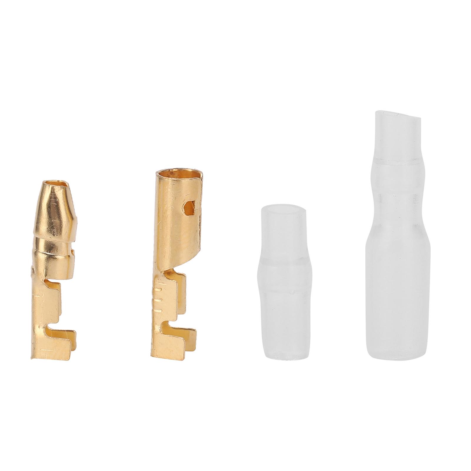 

200PCS 4.0MM Terminal Connector Car Electrical Wire Connector Gold Industrial Supplies