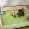 Chenille Fleece Cage Liner Pad for Guinea Pig Habitat Non Slip Washable Reusable Mat For Hamster Rabbit And Small Pets