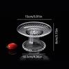 Acrylic Clear Serving Plates Fruit Dessert Salad Tray Cupcake Display Stand Round Dinner Plate Kitchen Supplies