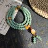 Elegantes mehrsträngiges Lotus-Perlenarmband für Damen: Antiker chinesischer Stil, Cool und Schick