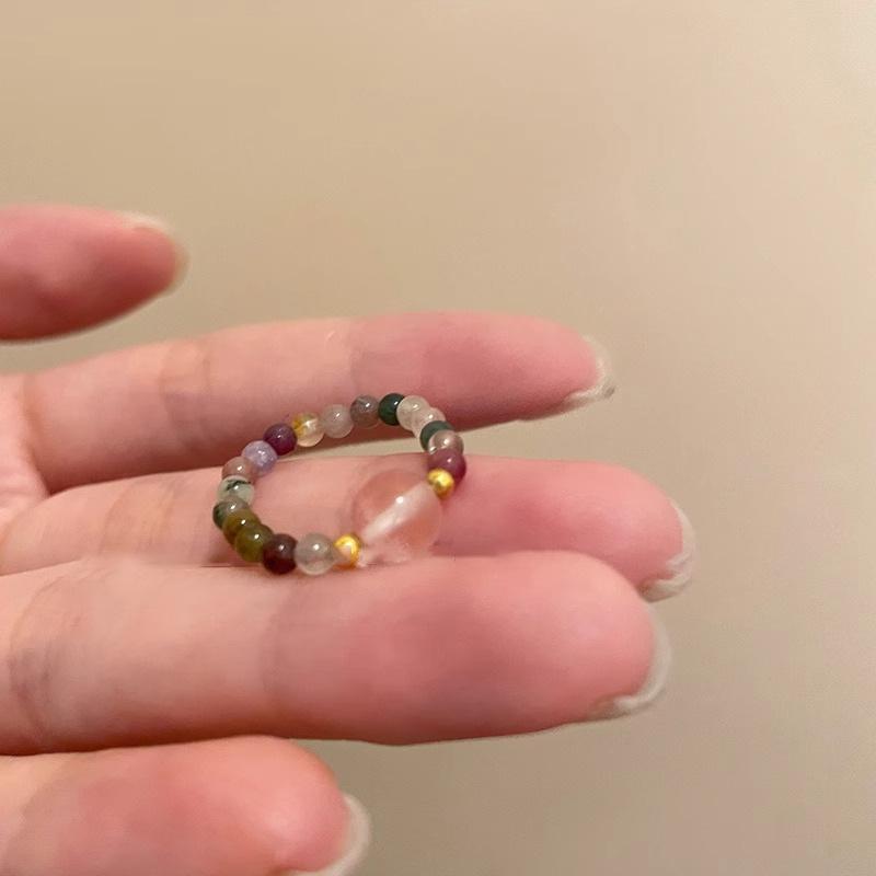 Ring - Summer Retro Uncommon Design - Index Fingers Ring - Colorful Beaded Finger Ring