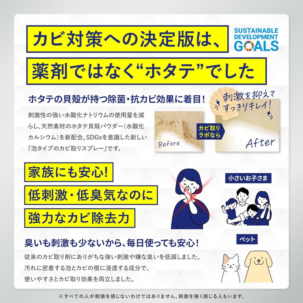 Nanotech Ingredient Formula with Powerful Mold Mold Removal Lab Mold Remover 450g Cleaner for Mold Bathroom Foam Type [New Removal] Multi-Purpose