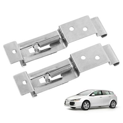 2PCS Car License Plate Bracket Rectangular Car Frame Holder Clamps Spring Loaded Trailer Number Plate Clips for RV Truck Trailer